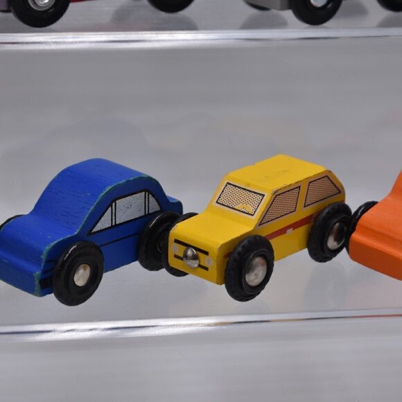 Snap-On Tools Wooden Cars Play Set Race Truck Sport Cars Police Ambulance Lot 14 - Picture 9 of 10